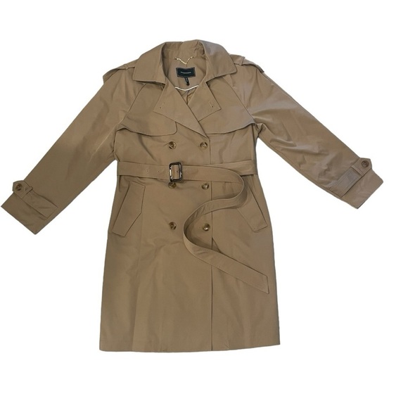 BCBGMAXAZRIA | Light Brown Trench Coat |  Size L - Picture 1 of 15